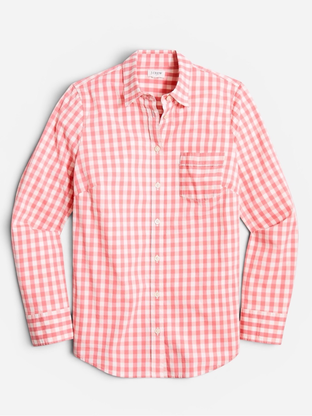 J. Crew Women’s Cotton Poplin Gingham Button Down Long Sleeve Shirt Size XS